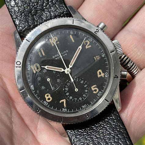 most collectable breitling watches|1960s Breitling co pilot watch.